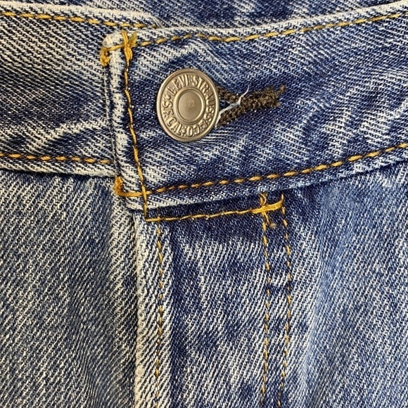 Levi’s 501 Button Fly Jeans Denim Red Tab • - Picture 10 of 16